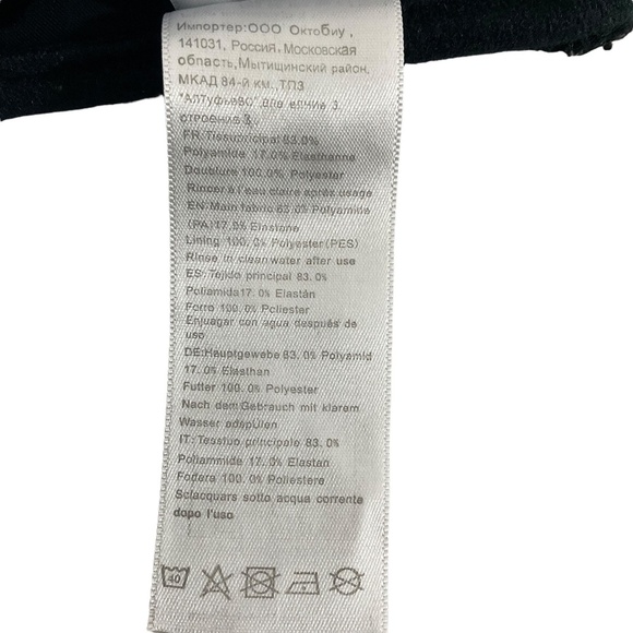 Ryan Dyan Black Halter Bikini Top size 12 Tie Neck & Back Padded Swimwear - Picture 7 of 11